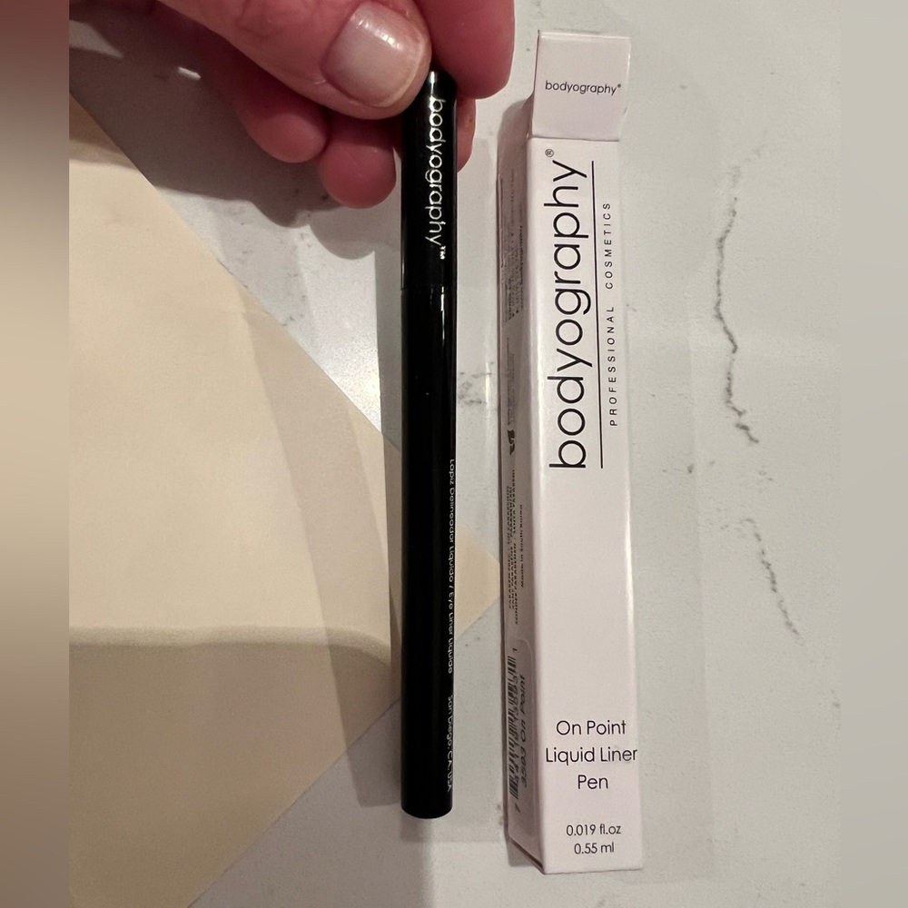 New make up bundle Whish lip scrub and bodyography black liquid eyeliner